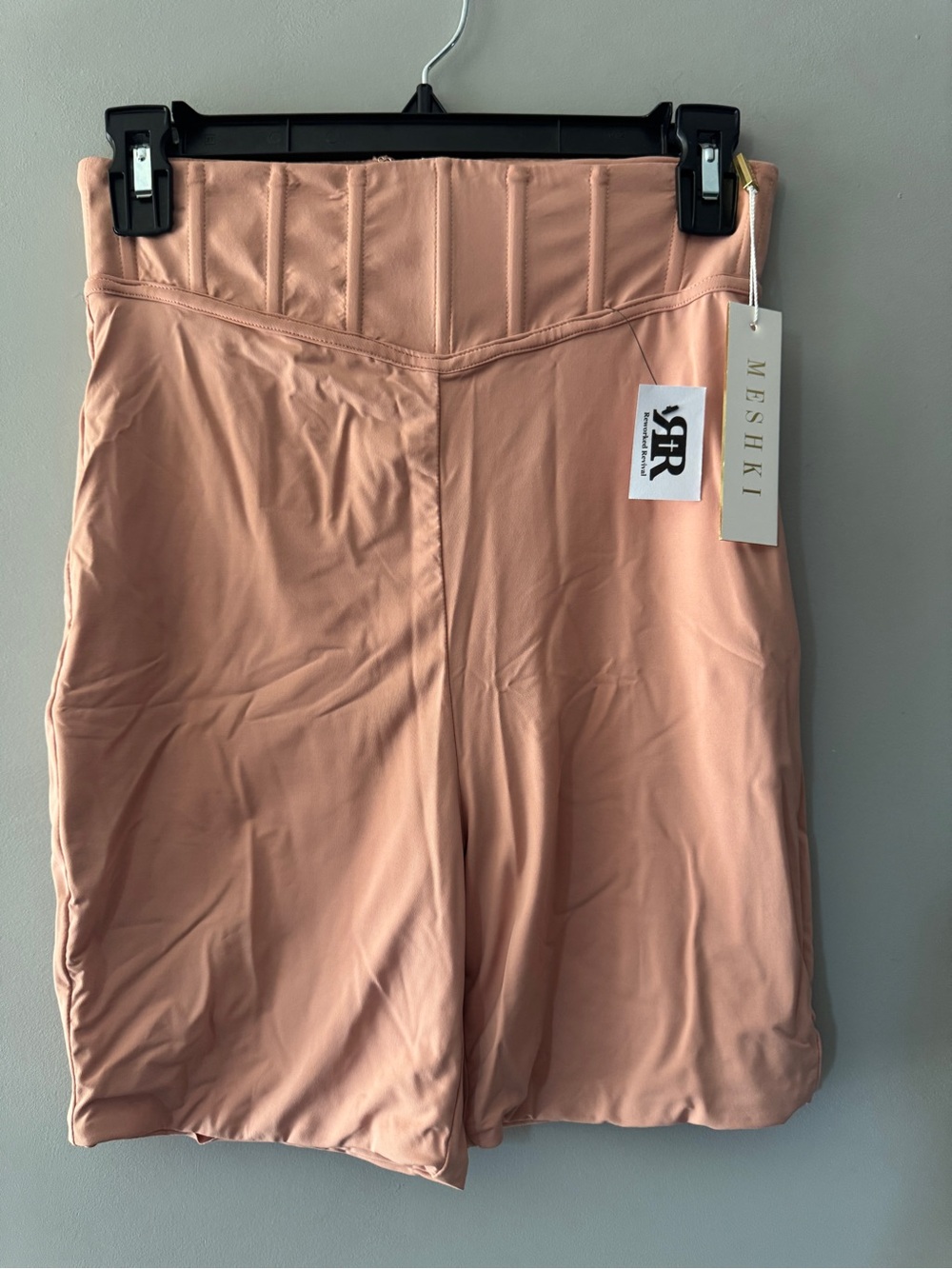 NWT | Meshki | Chaya high waisted boned bike shorts | S